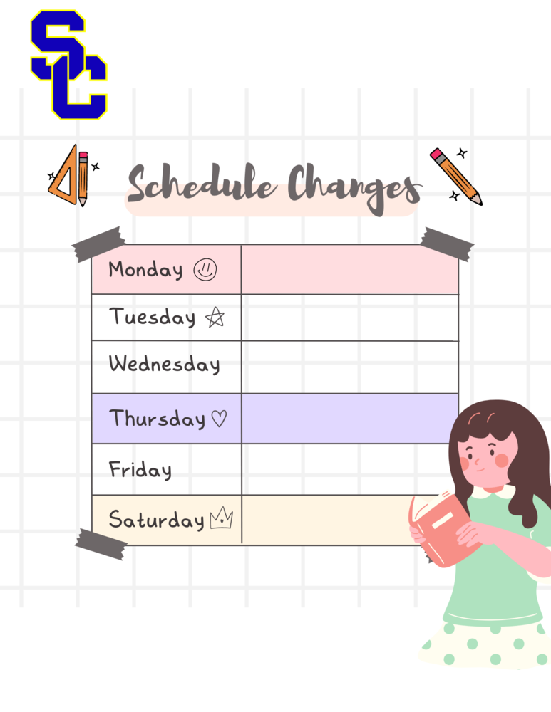 schedule changes