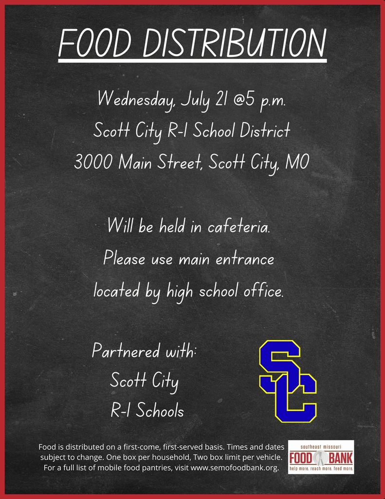 Food Distribution Flyer