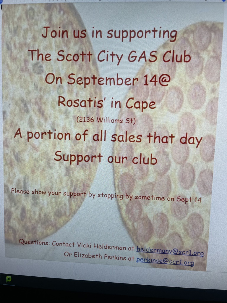 Flyer for GAS fundraiser
