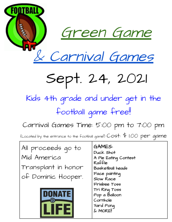 Green Game and Carnival Games