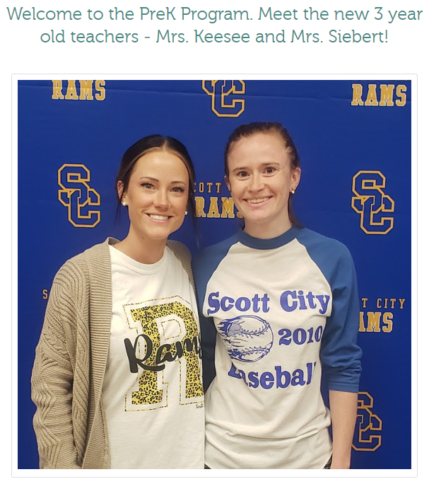 Mrs. Keesee and Mrs. Siebert