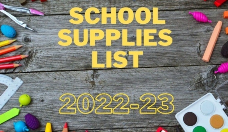 SCE School Supply List